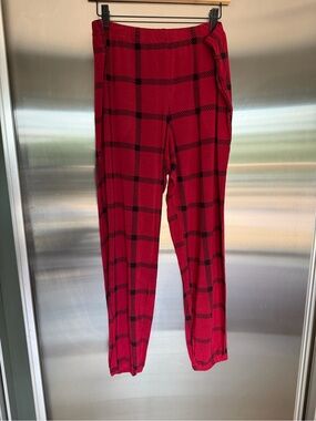 Soma Red Plaid Lounge Pants